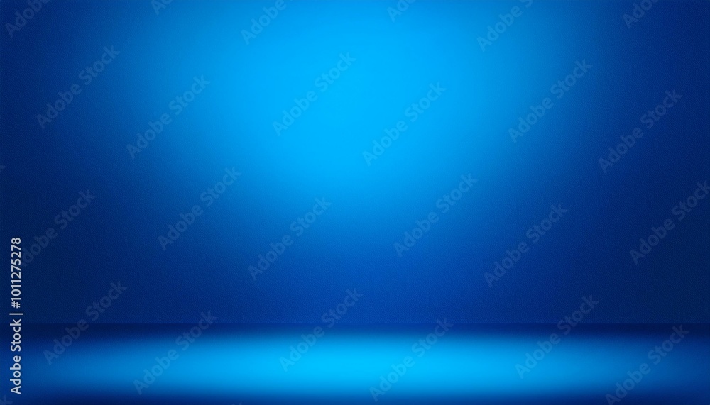 Wall mural blue empty room studio gradient used for background and display your product
