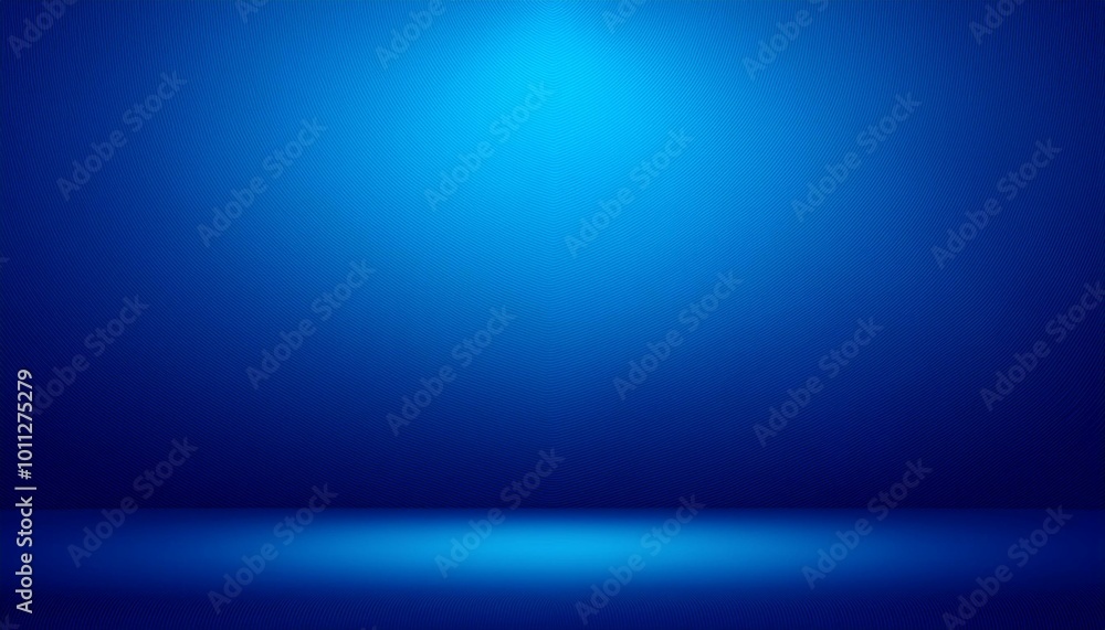 Wall mural blue empty room studio gradient used for background and display your product