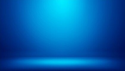 Blue empty room studio gradient used for background and display your product