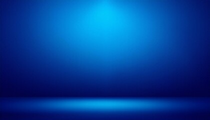 Blue empty room studio gradient used for background and display your product