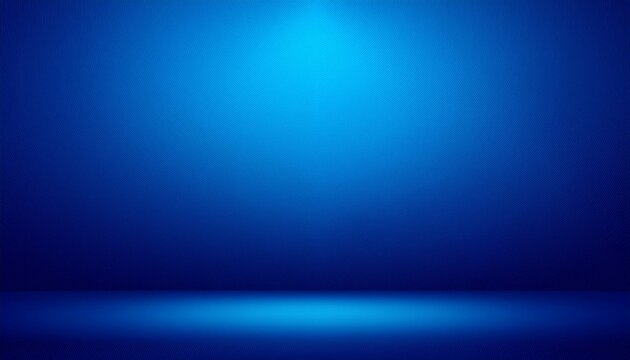 Blue empty room studio gradient used for background and display your product