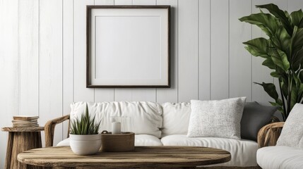 Photo frame in living room