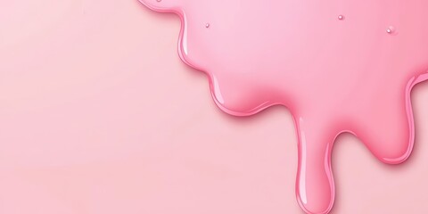 Pink Liquid Dripping Down