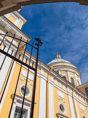 St. Petersburg, Russia, July 9, 2024. Buildings Architecture Alexander Nevsky Lavra