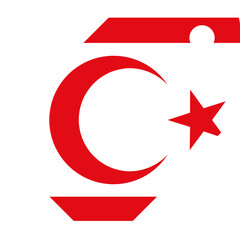 Northern Cyprus flag on price tag