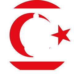 Northern Cyprus flag on us dollars