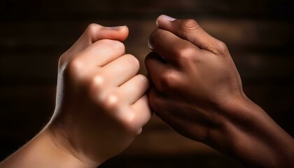 Powerful fist symbolizing strength and determination