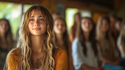 A class of students engaged in natural therapy courses, learning about different alternative healing methods