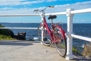 Gordijnen bike near the sea © Cristobal_avila