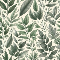 Tropical background with palm leaves. Seamless floral pattern. Summer vector illustration
