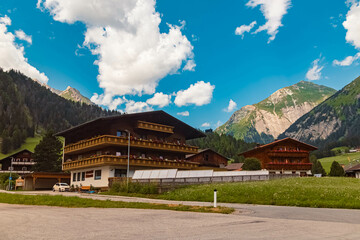 Alpine summer view at Kals am Großglockner, Lienz, Eastern Tyrol, Austria