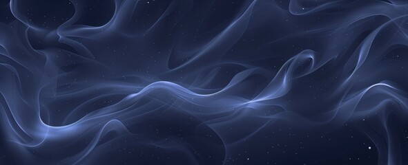Obraz premium Ethereal blue smoke or mist on a dark background, creating a serene and mysterious atmosphere. Ideal for abstract, moody, or atmospheric projects.