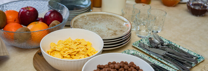 Hotel food, service industry concept
