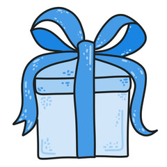 Gift box with ribbon