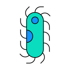 protozoa malaria line icon vector. protozoa malaria sign. isolated symbol illustration