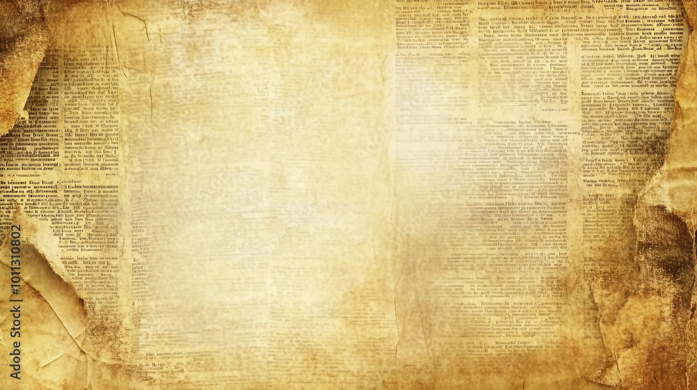 Poster vintage collection of assorted papers and documents creating a nostalgic and artistic background