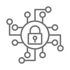 Online Security icon Design