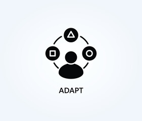  Adapt Vector, Icon Or Logo Sign Symbol Illustration 