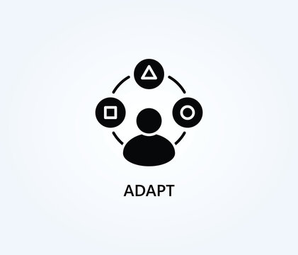  Adapt Vector, Icon Or Logo Sign Symbol Illustration 