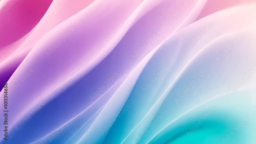 Poster abstract pastel wave pattern in soft colors, background design concept