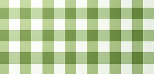 Green and White Gingham Pattern