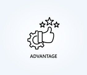 Advantage Vector, Icon Or Logo Sign Symbol Illustration