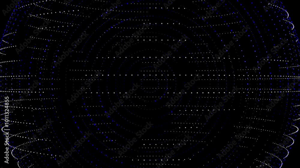 Poster light movement on the dark background. abstract futuristic background with squares of different size