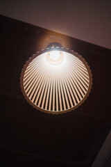 Modern Minimalistic Ceiling Light Hanging from Above