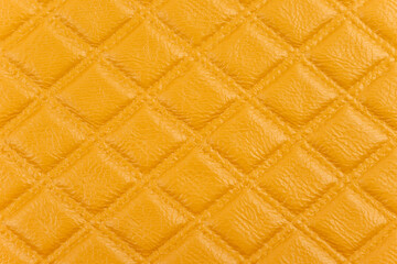 Yellow leather texture close up backgrounds