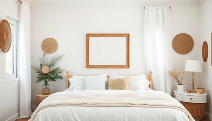 Tranquil Bedroom Retreat: Soft Textures and Calming Hues