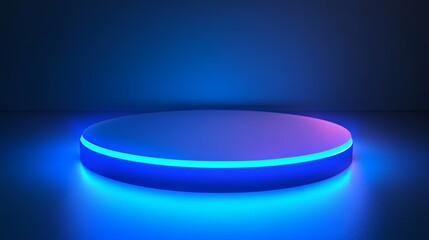 Neon Blue Futuristic Showcase