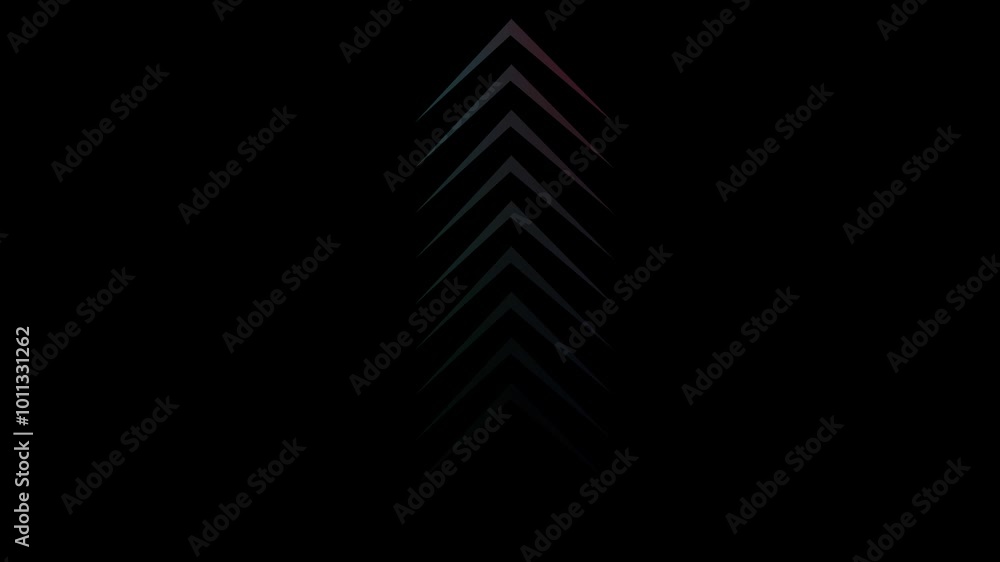 Poster white arrows animation on a black background and swipe up move animated 4k video