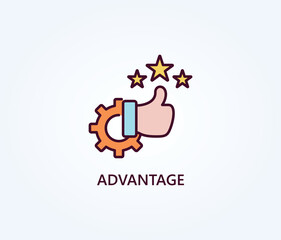  Advantage Vector, Icon Or Logo Sign Symbol Illustration