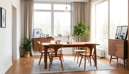 Warm and Inviting: A Modern Dining Room Oasis