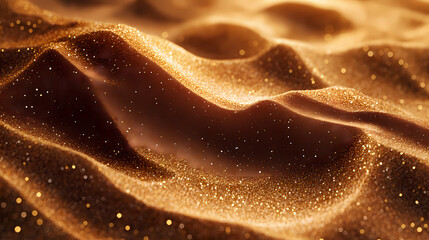 Obraz premium Chocolate color sands of the desert. Background and Texture.