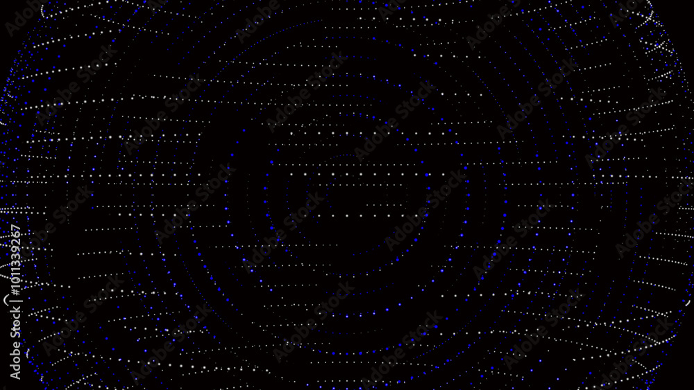 Poster light movement on the dark background. abstract futuristic background with squares of different size