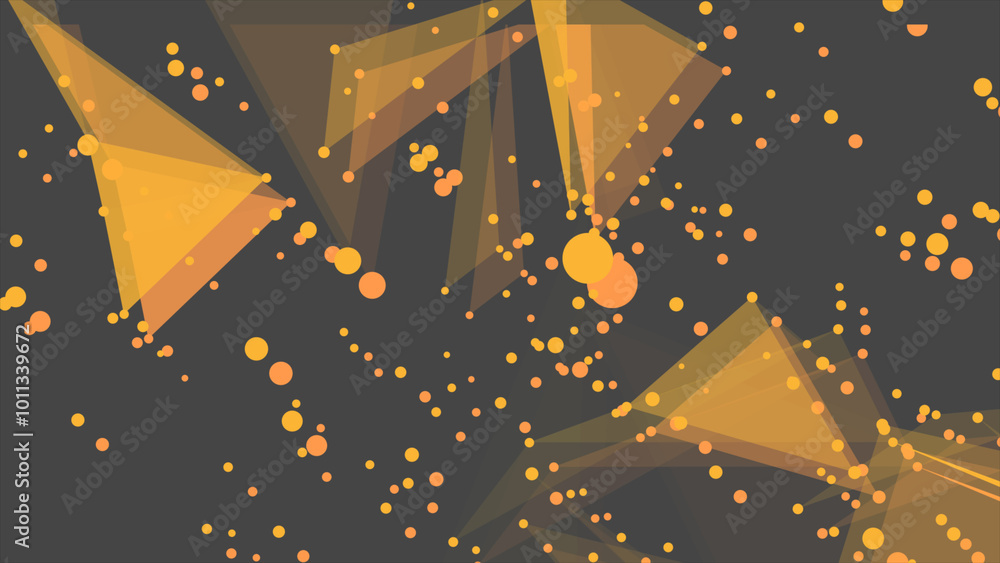 Aufkleber abstract triangles plexus background.