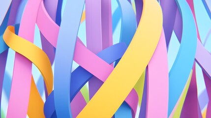 Abstract Colorful Stripes Wallpaper Background