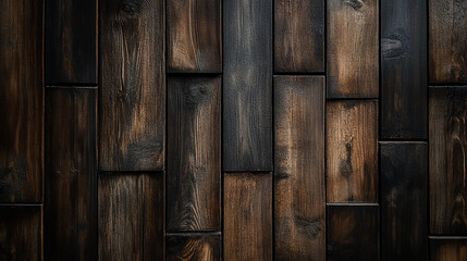 Deep-Toned Wooden Panels for Interior Styling Background. Generative AI