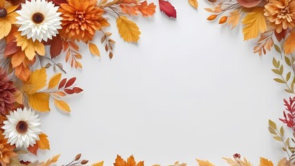 Obraz premium autumn background with leaves