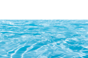 Blue water with ripples on the surface. Defocus blurred transparent blue colored clear calm water...