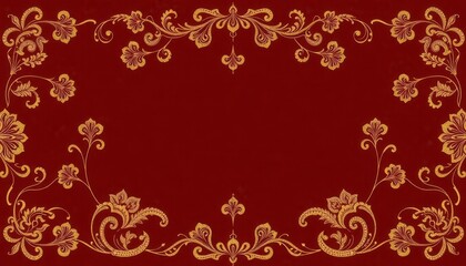 Elegant Traditional Wedding Invitation with Classic Flourishes: A beautifully detailed design featuring intricate patterns and timeless motifs in soft, sophisticated colors.