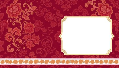 Elegant and Timeless: A classic wedding invitation featuring intricate floral patterns, delicate embossing, and luxurious gold accents, capturing the essence of a traditional celebration.