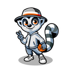 a cartoon drawing of a panda with a hat and a hat that says the word peace © BUGIS DESAIN