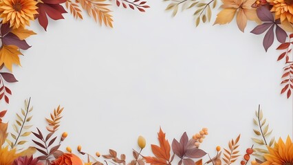 autumn leaves border