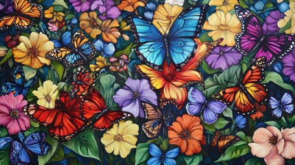 A Colorful Symphony of Butterflies