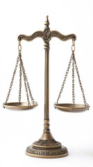 Emblematic Justice Scales Symbolizing Balance and Law  
