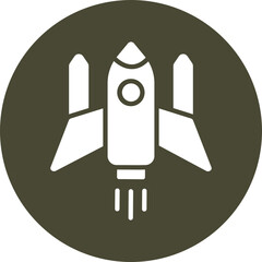 Obraz premium Spaceship Icon Design