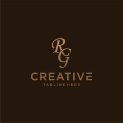 vector logo simple fashion RG