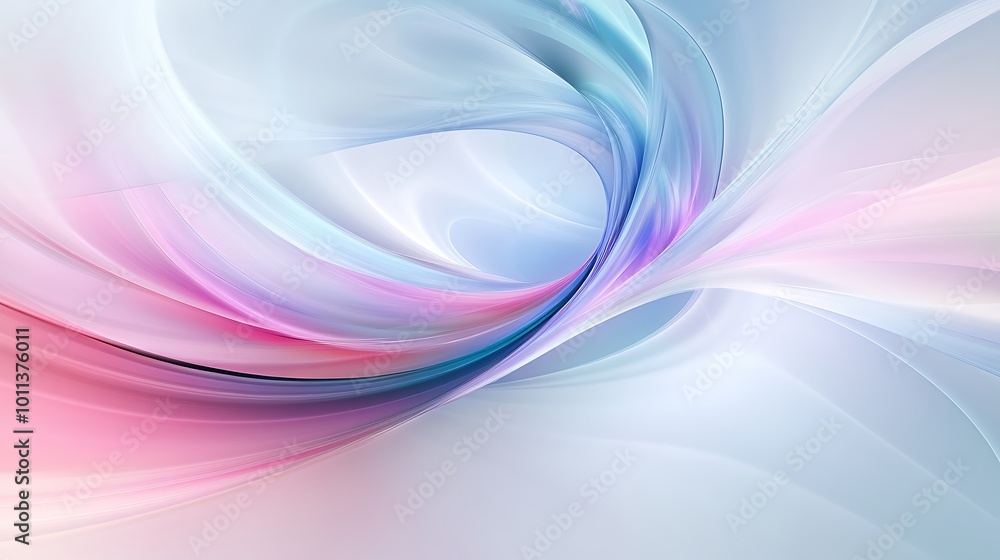 Poster a smooth, flowing abstract background with a large, clear area for text